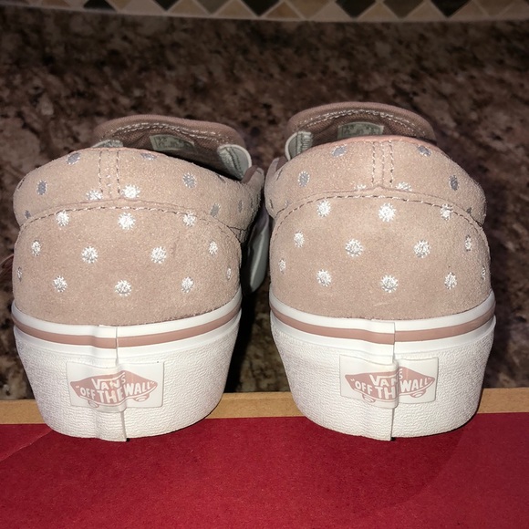 Vans Classic Slip-On Platform Suede Polka Dot - Picture 2 of 4